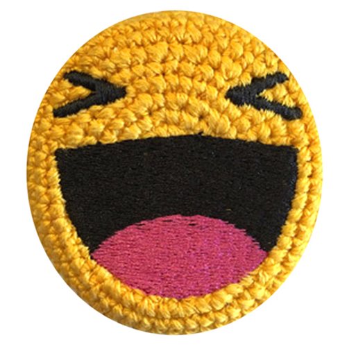 Emoji Big Laugh Crocheted Footbag
